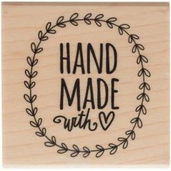 Buy ⭐ Handmade With Love Rubber Stamp 🌟