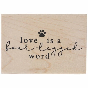 Buy π Love Is A Four-Legged Word Rubber Stamp β 3 Buy π Love Is A Four-Legged Word Rubber Stamp β