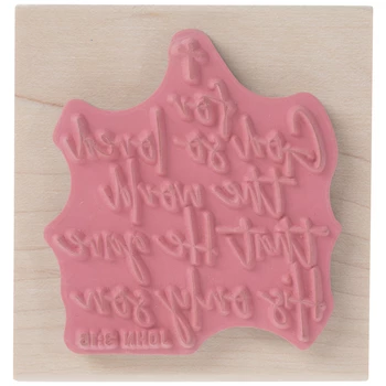 Outlet π John 3:16 Rubber Stamp π 4 Outlet π John 3:16 Rubber Stamp π - Image 2