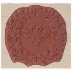 Coupon 🧨 Bee & Wreath Rubber Stamp ⭐ -Tim Holtz shop 350Wx350H 1882034 a 1019 px