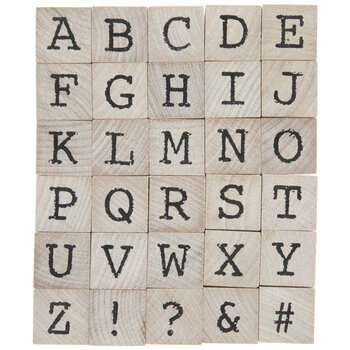 New 😍 Uppercase Vintage Type Alphabet Rubber Stamps 😍 3 New 😍 Uppercase Vintage Type Alphabet Rubber Stamps 😍