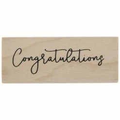 Cheapest 👍 Congratulations Rubber Stamp ⌛