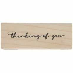 Budget 🎁 Thinking Of You Rubber Stamp ✔️