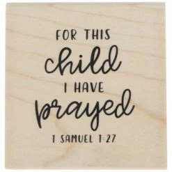 Budget ✔️ 1 Samuel 1:27 Rubber Stamp 🎉