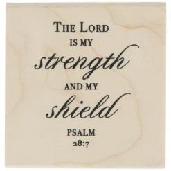 Deals 💯 Psalm 28:7 Rubber Stamp ❤️