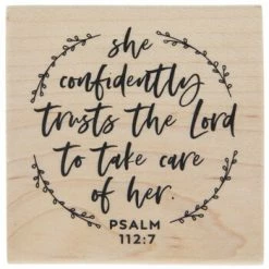 Hot Sale 🧨 Psalm 112:7 Rubber Stamp ⌛