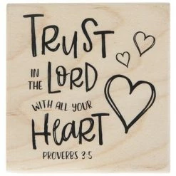 Top 10 🤩 Proverbs 3:5 Rubber Stamp ⭐