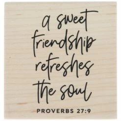 New 🤩 Proverbs 27:9 Rubber Stamp 🎁