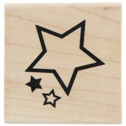 Budget 🎉 Stars Rubber Stamp 👍