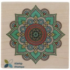 Best Pirce 🥰 Paisley Mandala Rubber Stamp ❤️