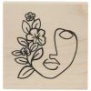 Cheap 🤩 Face With Flowers Rubber Stamp 😀