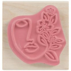 Cheap 🤩 Face With Flowers Rubber Stamp 😀 -Tim Holtz shop 350Wx350H 2133171 a 0422
