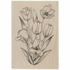 Wholesale ⌛ Tulips Rubber Stamp ✨