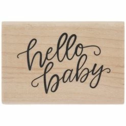 Outlet 😀 Hello Baby Rubber Stamp 🔔