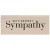 Flash Sale 🌟 With Deepest Sympathy Rubber Stamp 🛒