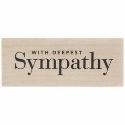 Flash Sale 🌟 With Deepest Sympathy Rubber Stamp 🛒