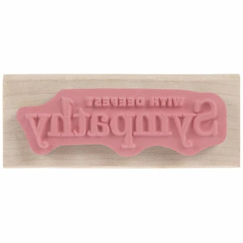 Flash Sale ???? With Deepest Sympathy Rubber Stamp ???? 4 Flash Sale ???? With Deepest Sympathy Rubber Stamp ???? - Image 2