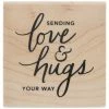 Best Sale 💯 Love & Hugs Your Way Rubber Stamp 🛒 -Tim Holtz shop 350Wx350H 2133346 0422