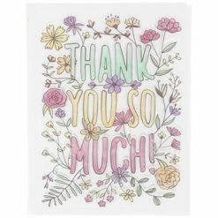 New 🛒 Thank You Floral A2 Clear Stamp ✨