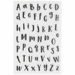 Best deal 🔥 Bold Hand Letters Alphabet Clear Stamps 🎁