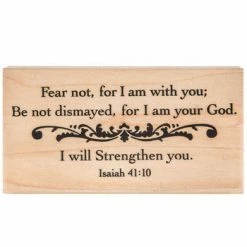 Tim Holtz shop 24 Best reviews of π I Will Strengthen You Rubber Stamp π