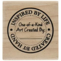 Discount 💯 One Of A Kind Art Rubber Stamp 😍