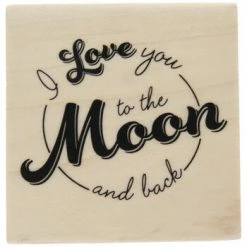 Tim Holtz shop 28 Cheapest β¨ I Love You To The Moon Rubber Stamp π§¨